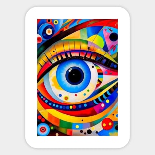 Eyes of Enchantment: Beautiful Eye Design Sticker